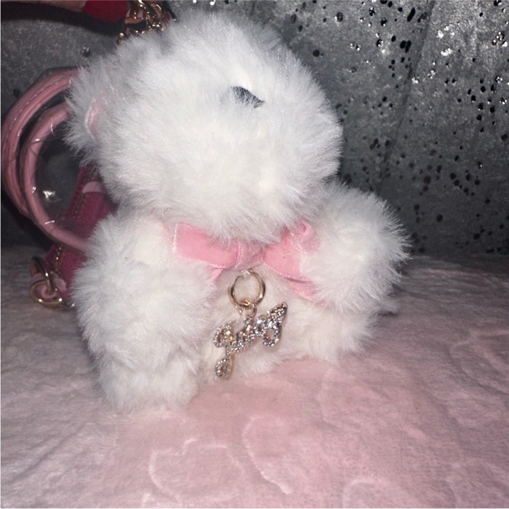 Juicy Couture pink bag charm keychain set - Picture 4 of 8